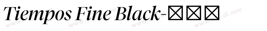 Tiempos Fine Black字体转换 Tiempos Fine Black字体转换